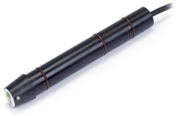 ¾" Combination pH Sensor, Insertion Style, PVDF, Flat Glass pH Electrode, PT1000, 4.5 m Cable