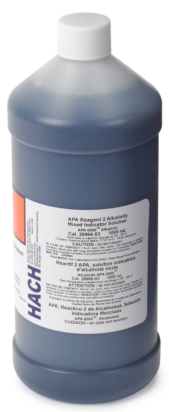 APA6000 Alkalinity Reagent 2, Indicator Solution, 1 L