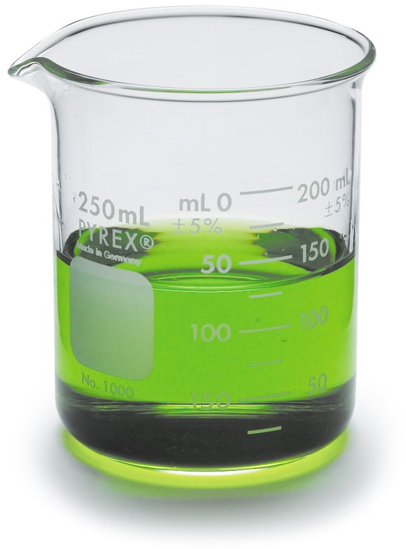 Beaker, Griffin, Low Form, Glass, 150 mL, 12/pk