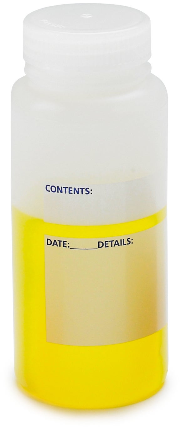 Bottle, Storage, Wide Mouth, Write-On, 1000mL, 6/pk