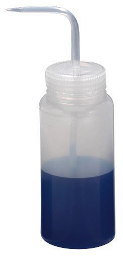 Bottle, Wash, Polyethylene, Narrow Mouth, 250 mL, 12/pk