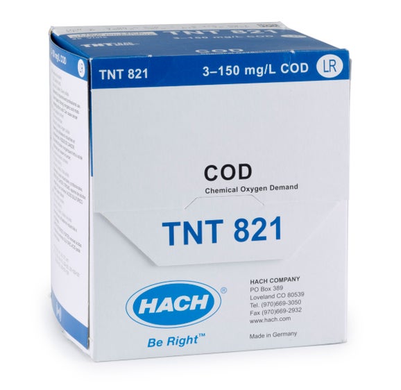 Chemical Oxygen Demand (COD) TNTplus Vial Test, LR (3-150 mg/L COD), 150 Tests
