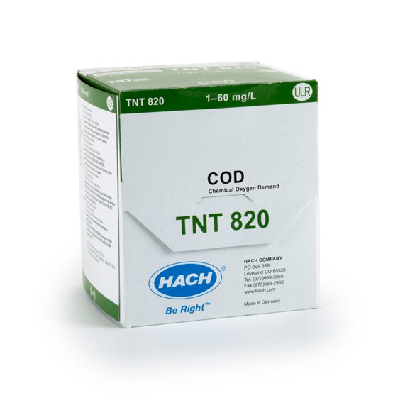Chemical Oxygen Demand (COD) TNTplus Vial Test, ULR (1-60 mg/L COD), 25 Tests