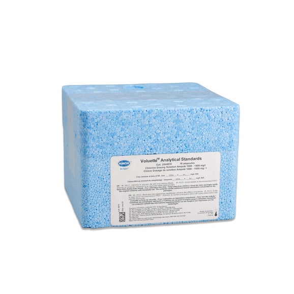 Chlorine Dosing Solution Ampules, 1000 - 1500 mg/L as Cl2, 16/pk