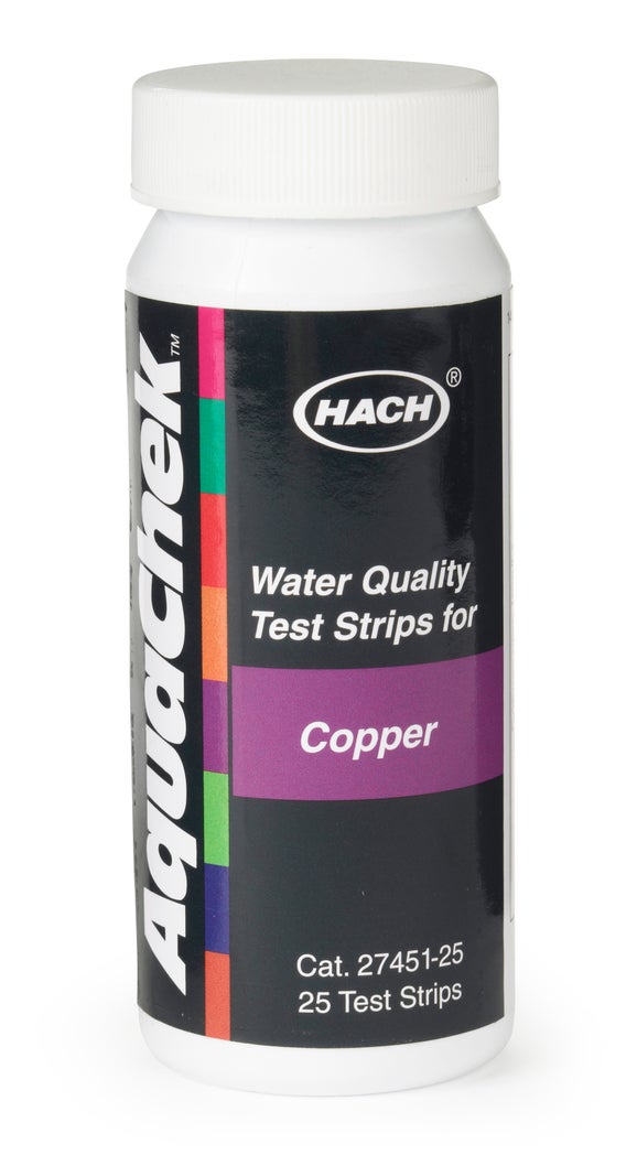 Copper Test Strips, 0-3 mg/L