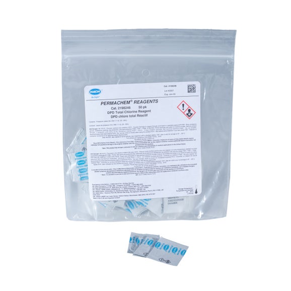 DPD Total Chlorine Reagent Powder Pillows, 5 mL, pk/50