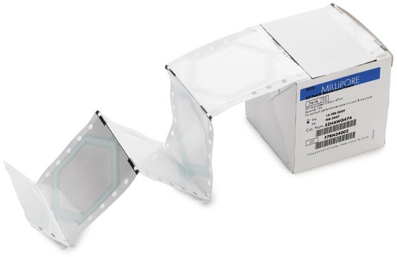 Filter Membrane, EZ-Pak, 0.22 micron, 47 mm, white, gridded, 600/pk (Millipore)