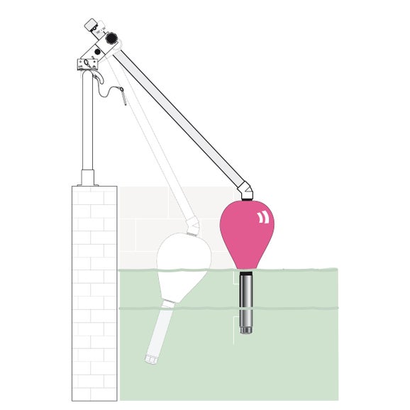 Float Mount Assembly for 1" NPT Sensors
