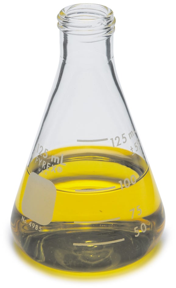 Glass Erlenmeyer Flask, 125 mL, with Screw Cap, 6 pack