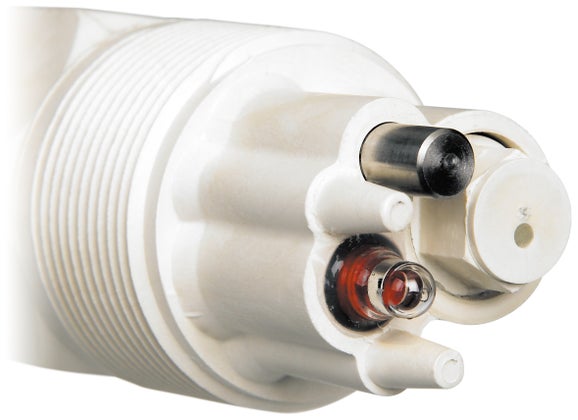 GLI pH Encapsulated Sensor, LCP Body, 5 Wire, Convertible, Antimony Electrode Material, 30-ft Cable