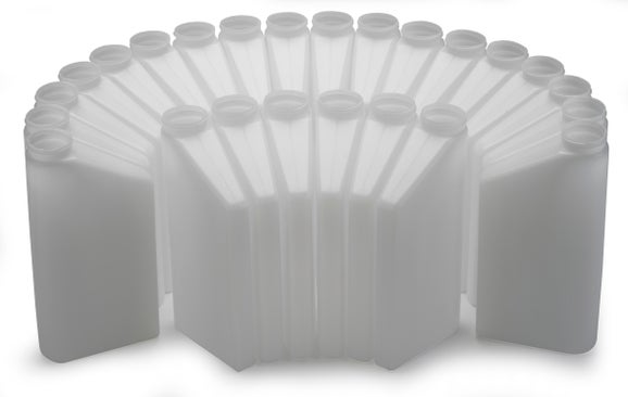 Set of (24) 1 Liter poly 735 containers without caps