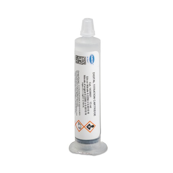 Silver Nitrate Digital Titrator Cartridge, 0.2256 N