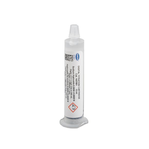 Sodium Hydroxide Digital Titrator Cartridge, 0.3636 N