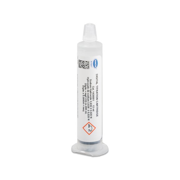 Sodium Hydroxide Digital Titrator Cartridge, 3.636 N