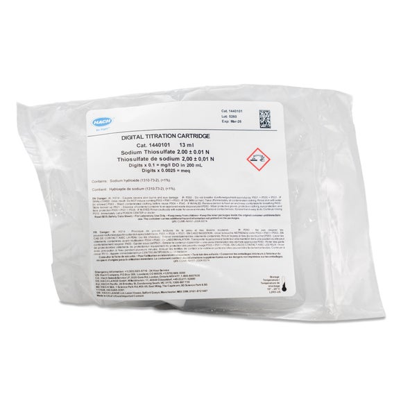 Sodium Thiosulfate Digital Titrator Cartridge, 2.00 N