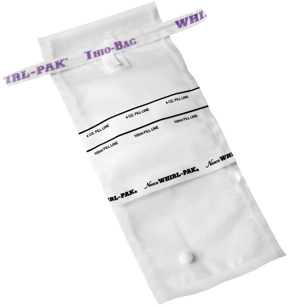 Stand-Up Sterile Bag with Sodium Thiosulfate, pk/100