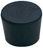 Stopper, Rubber, Solid, Size 2, 12/pk