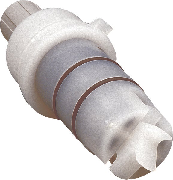 Tee-Mount Style Impeller Flow Sensor, PVDF Body, 20-ft Cable, Stainless Steel Tag