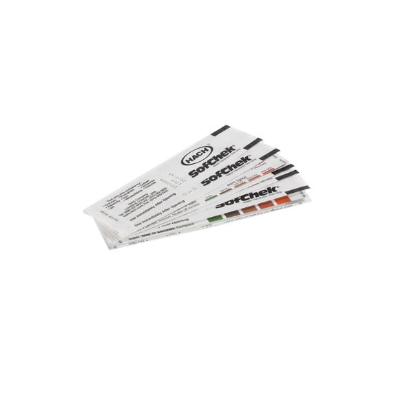 Total Hardness Test Strips, 0-425 mg/L, 250 tests, Individually Wrapped