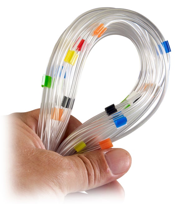 Tubing, PVC 0.020" (0.508 mm) i.d. Orange/Yellow, 1/pk