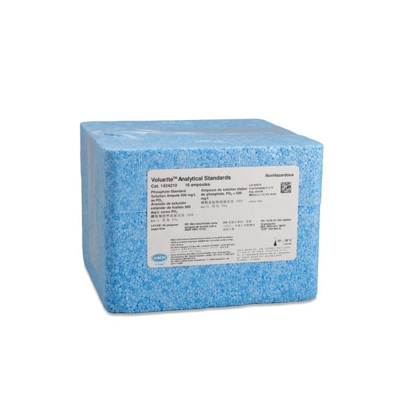 Phosphate Standard Solution, 500 mg/L as PO4 (NIST), pk/16 - 10-mL Voluette« Ampules